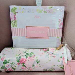 Laura Ashley Floral Note Pad & Pencil Pouch